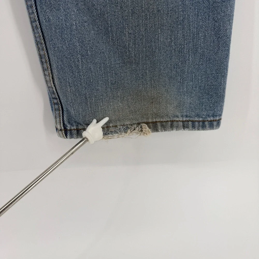 Levi's 505 Regular Fit Jeans Mens 34x32 Light‎ Wash Blue Straight Leg Denim Y2K